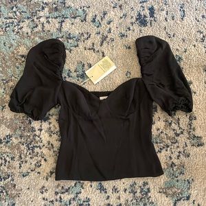 Aritzia Wilfred Novella Short Sleeve Blouse (NWT)